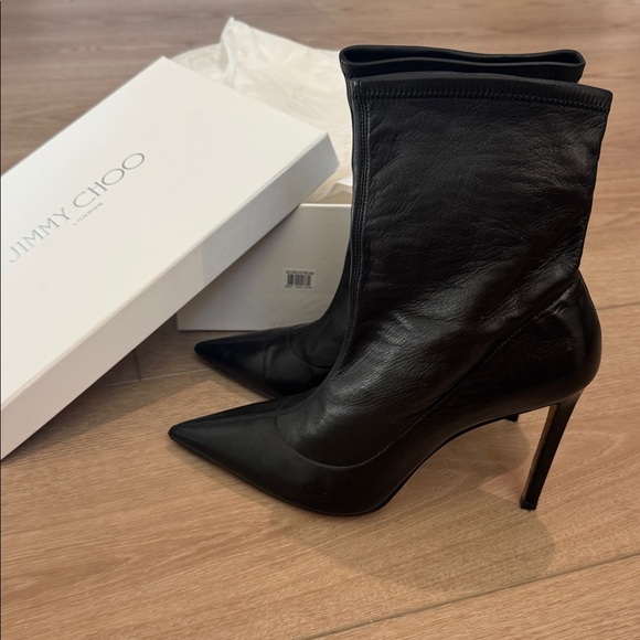 Jimmy Choo leather sock boots eu39.5 - Picture 2 of 4